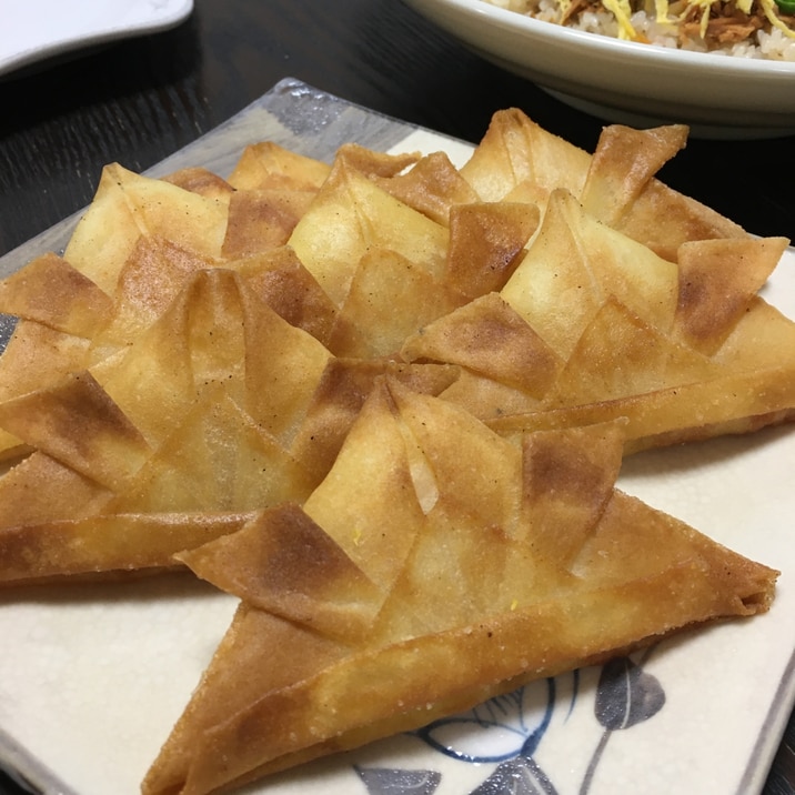 子どもの日☆ポテト春巻き兜！おつまみにも◎